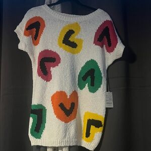 Vintage NWT Adolfo deadstock knit abstract sweater